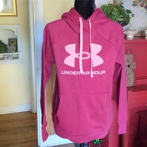 Under Armour NWT Women's Vibrant Pink Sweatshirt With Kangaroo Pocket